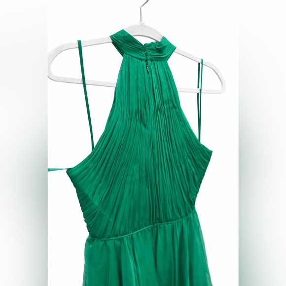 Mac Duggal NWOT 55807 Size 0 Green High Low Halter Neck Dress - Picture 5 of 7